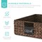 Best Choice Products Set of 4 16x12in Woven Water Hyacinth Pantry Baskets w/ Chalkboard Label, Chalk Marker